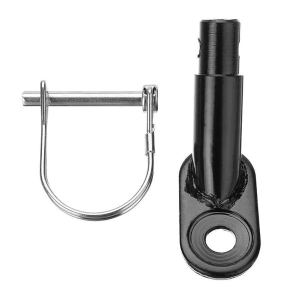 

car & truck racks 2pcs universal bike trailer hitch aluminum alloy linker adapter attachment(black)