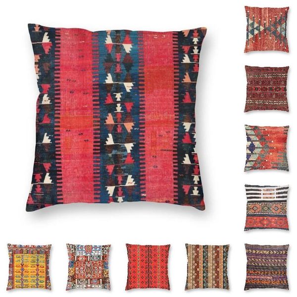 

cushion/decorative pillow balikesir antique turkish boho kilim cushion cover 40x40 retro bohemian art pillowcase velvet nordic for sofa livi