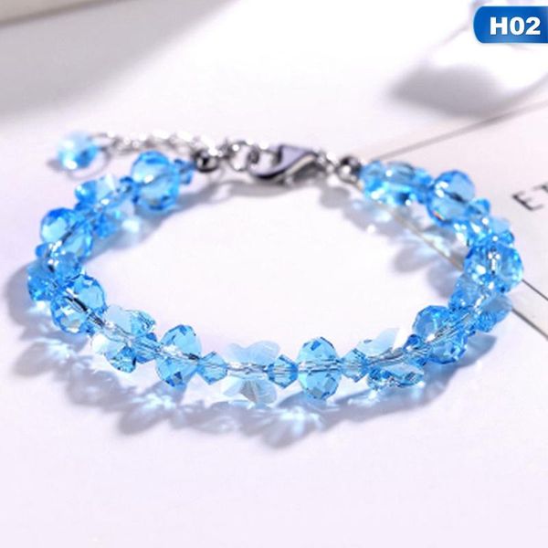 

charm bracelets fair crystal glass butterfly glitter bracelet for women exquiste sparkles delicate luxury fashion jewelry, Golden;silver