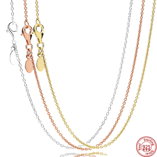 

chains original classic anchor chain basic necklace snake for women 925 sterling silver charm fashion diy jewelry