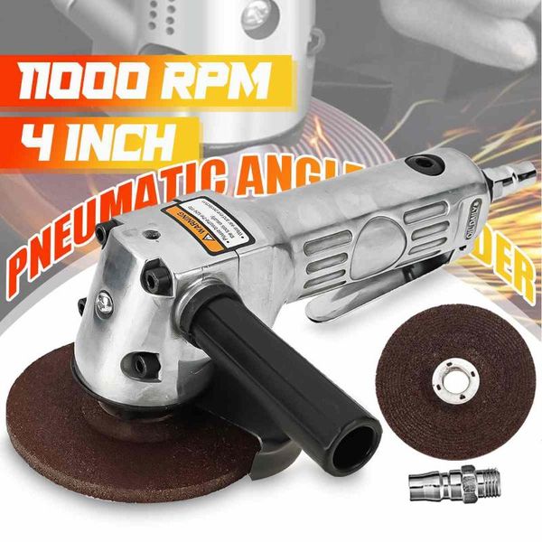 

pneumatic tools 4 inch high-speed angle grinder with disc polished piece and pvc handle for machine / cutting operation
