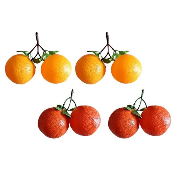 

party decoration 4pcs decorative plastic orange craft home deskfruit adorn chic po prop