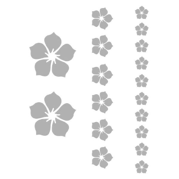 

wall stickers decor 3d flower diy decoration acrylic mirror sticker decal for home living room bedroom ,18 pieces