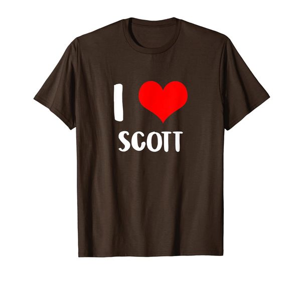 

i love scott shirt heart valentine gift, White;black