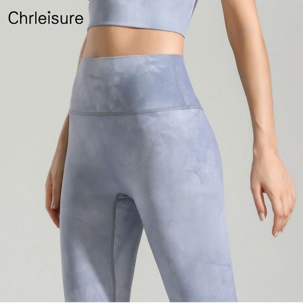 

women's leggings chrleisure fitness training high waist running gym sport women tie dye workout push up printing legging, Black