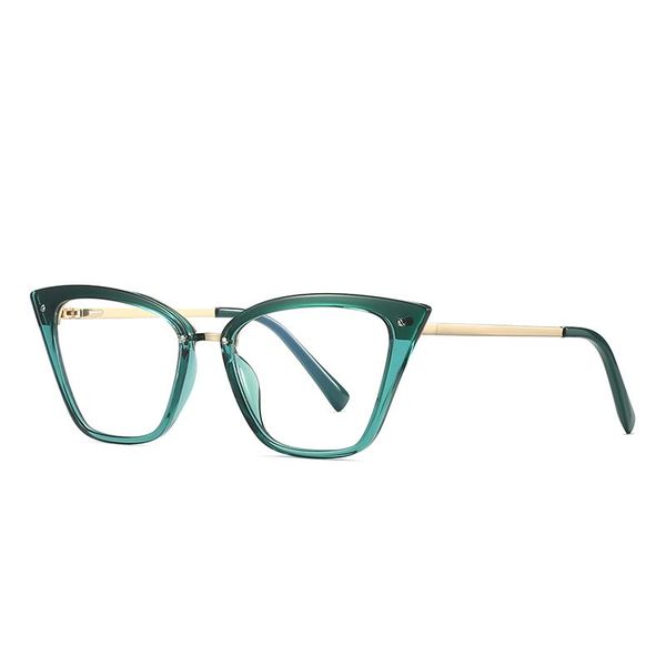 

fashion sunglasses frames graceful vintage cat eye blue light glasses women 2021 trending transparent computer female green eyeglasses frame, Black