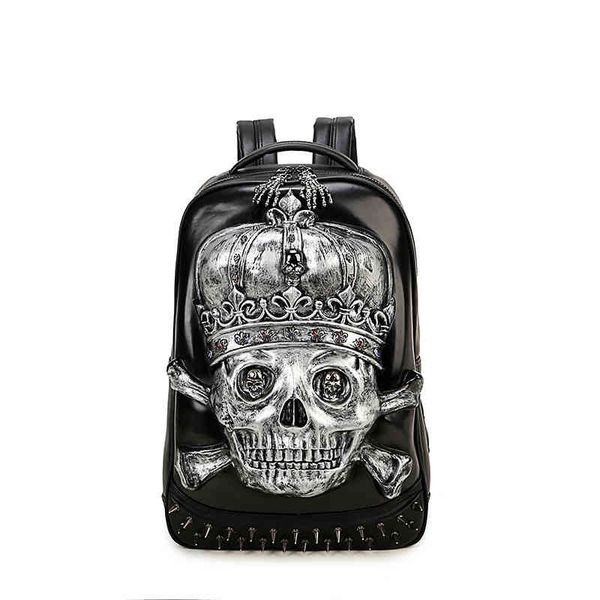 

backpack 3d skull computer men's fashion travel women's