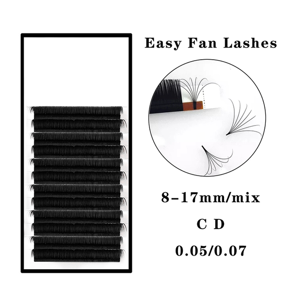 

false eyelashes magic lashes easy fanning for extensions fan eyelash 1s blooming flare russian volume cilia