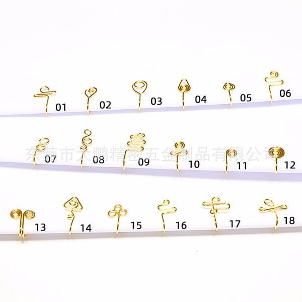 

buckle false style u-shaped puncture jewelry