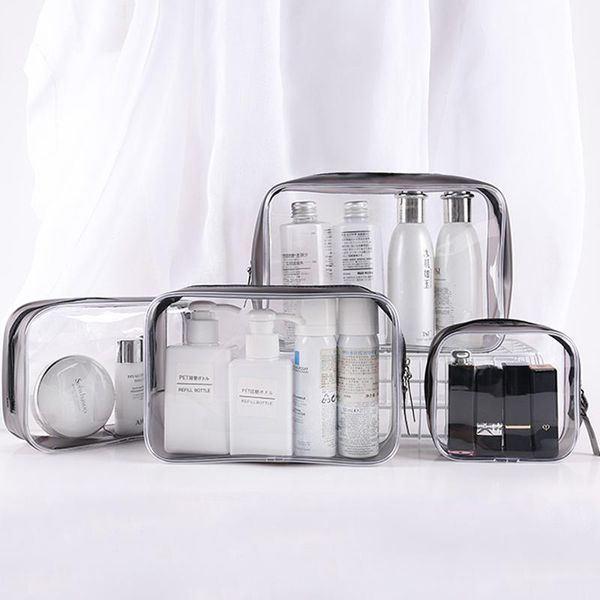 

storage bags transparent waterproof women cosmetic bag pvc zipper makeup beauty case travel organizer outdoor girl bath toiletry wash