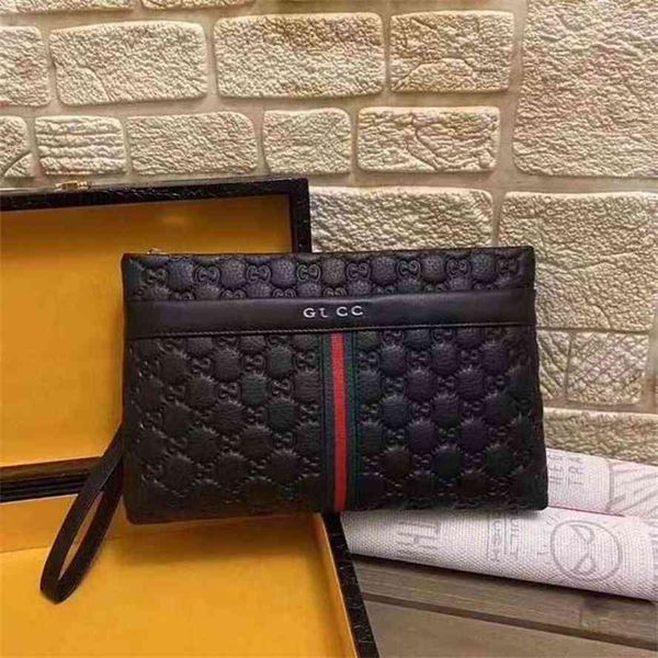 

handbag2021 new men's bag hand leather youth grip envelope handbaggg bag