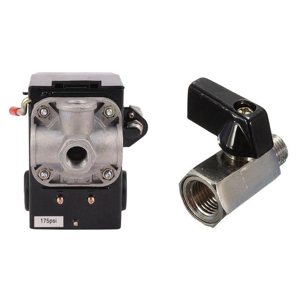 

smart home control 1 pcs pressure switch air compressor & 1/4inch bsp ball valve