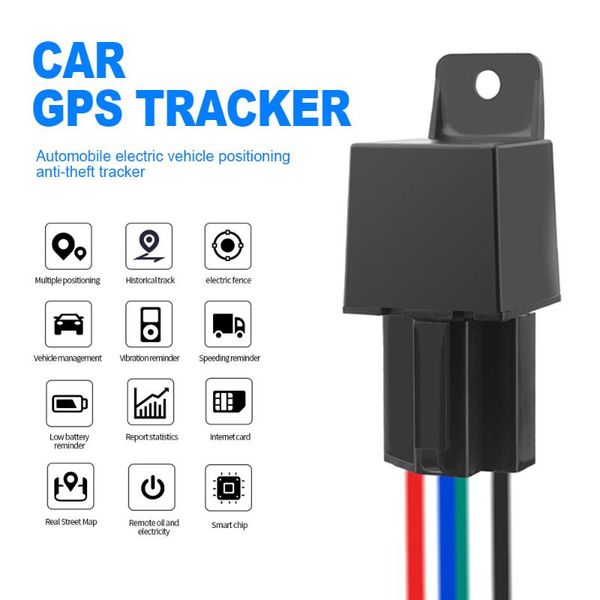 

car gps & accessories c13 relay mini tracker device gsm lbs positioning anti-theft monitoring system locator motorcycle sos tracking