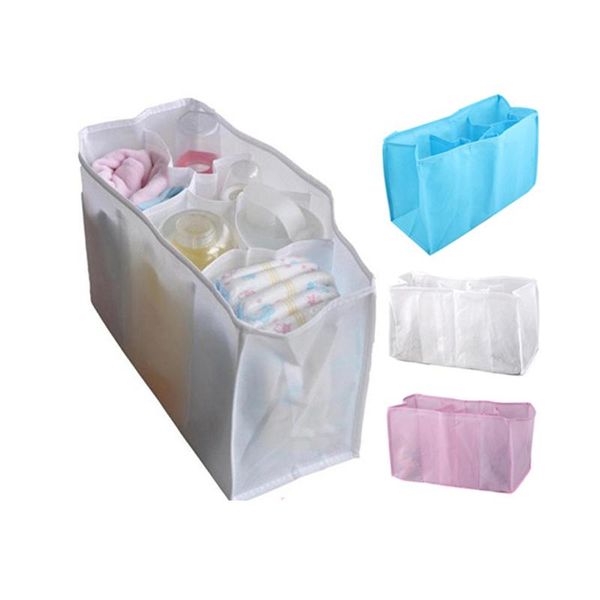 

diaper bags 1pcs 6 grid multifunctional baby nappy box changing pad milk bottle toys maternity mummy bag boxes