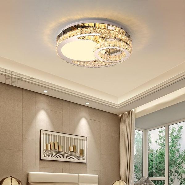 

ceiling lights modern ring luxury k9 crystal led light residential lighting living room bedroom study dining lamp