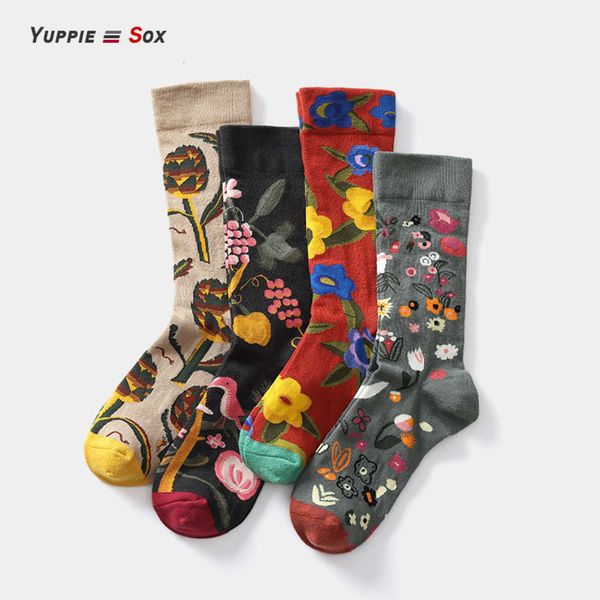 

socks men's cartoon graffiti trendy personalized leisure street elegance, Black