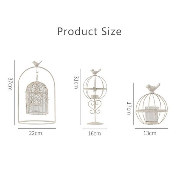 

candle holders good durable produts ironwork bird cage retro wedding decorative crafts cup and elegant design