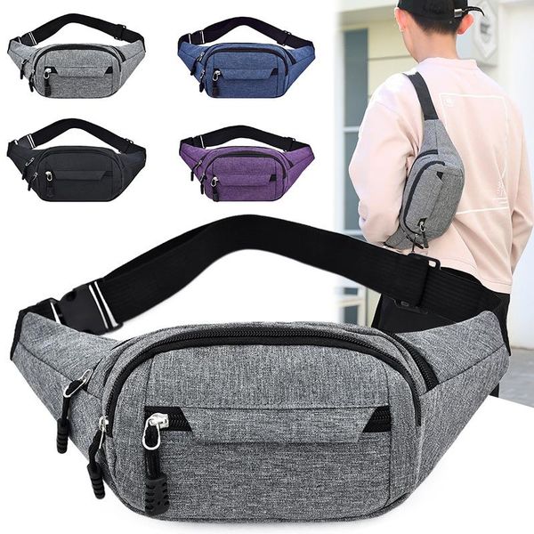 

waist bags men women canvas bum fanny pack travel money belt pouch wallet