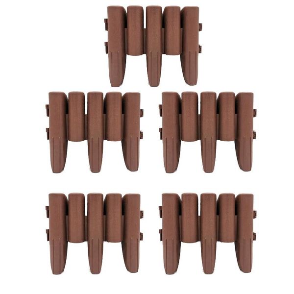 

fencing, trellis & gates 5pcs garden fence imitation wood splicable removable plastic lawn edge border outdoor wedding decor edging