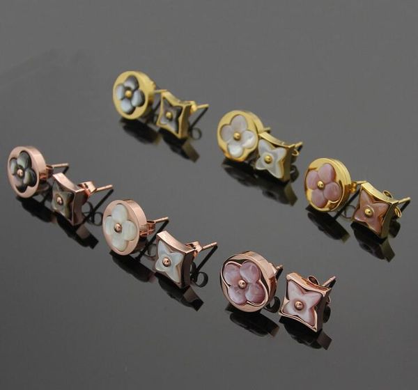 

o uis avuit ton earrings charm designer flower earring trendfashion with original box, Golden