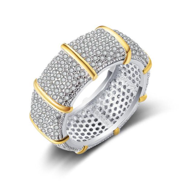 

high end quality charming men women engagement rings gold silver color full cz rings for men women valentine's day gift