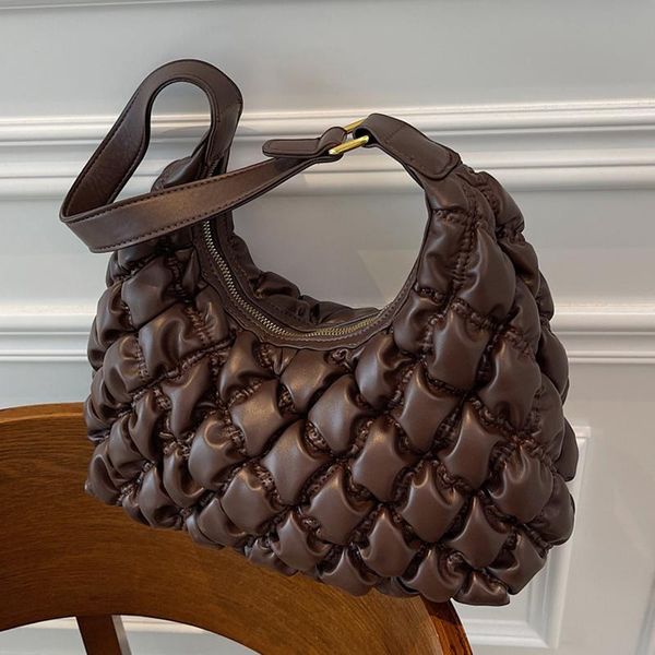 

evening bags pu hobo tote bag women quilting handbags plaid shoulder single fashion girl 2021