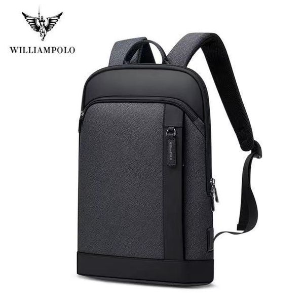 

slim lapbackpack men 14 inch office work business bag ultralight thin back pack
