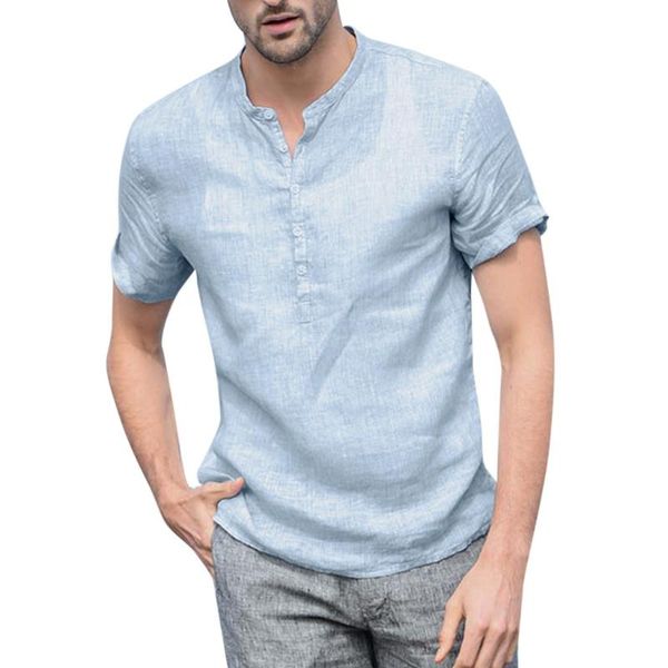 

men's baggy cotton blend striped shirts stand collar short sleeve creative design streetwear harajuku style blouse #bl4 casual, White;black