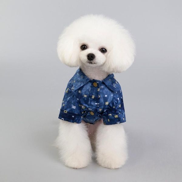 

dog apparel practical shirts cotton gentleman england plaids summer beach vest short sleeve pet clothes