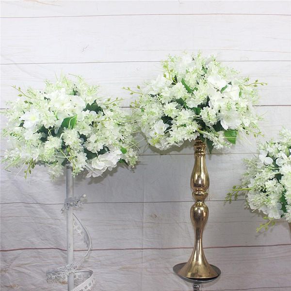 

30cm wedding occasion table centerpieces flower ball arrangement foilage artificial backdrop decoration decorative flowers & wreaths
