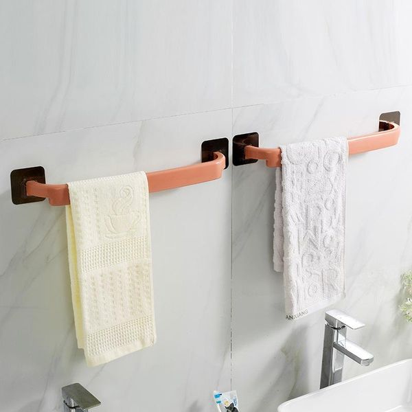 

towel racks adhesive holder bathroom organizer bar shelf wall mounted towels hanger toilet suction cup kitchen