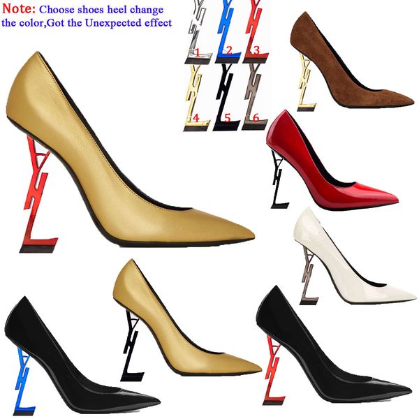 

2021 wedding dress shoes ladies opyum sl black high heels sandals exquisite and comfortable strap women letters short boots leather material
