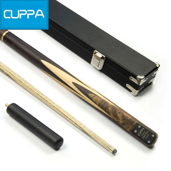 

cuppa 3/4 snooker cues stick 9.8mm tip with cue case set 3 options china 2021 billiard