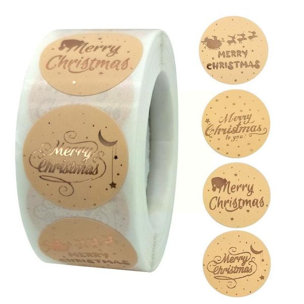 

gift wrap christmas stamping sticker rose color holiday z8i8