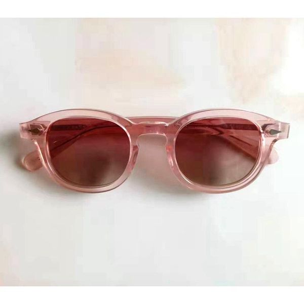 

sunglasses woman johnny depp polarized sun glasses pink lens brand designer vintage acetate frame female driver shade, White;black