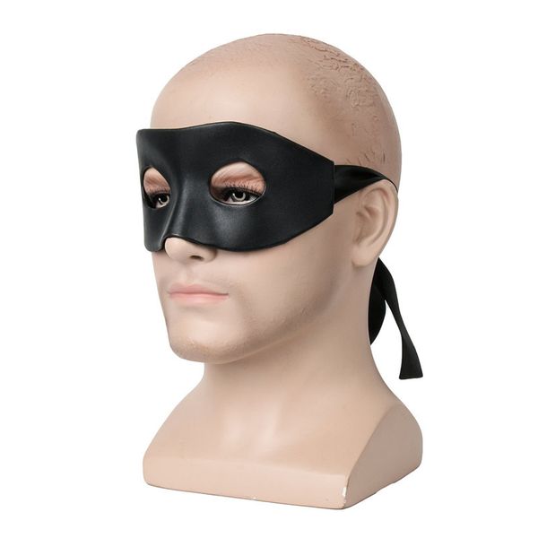 Zorro schwarze Hälfte mit Krawatten, ausgefallene Waren, Maskerade, Partyball, Unisex, venezianischer Fuchs, Katze, tanzendes Auge, Halloween-Masken