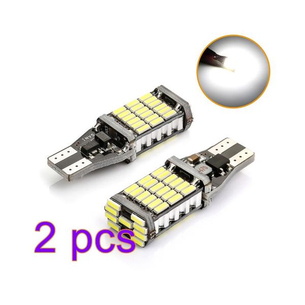 

cp96510-wÃ2pair t15 w16w 45 smd 4014 error led car reverse back light bulbs 6000k white universal accessories emergency lights
