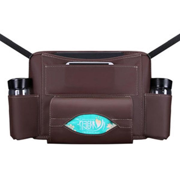 

car organizer rear seat back storage bag multi hanging pu leather pocket trunk auto interior accessories stowing tidying