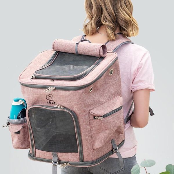 

cat carriers,crates & houses pet outing backpack foldable large capacity portable handbag space bag