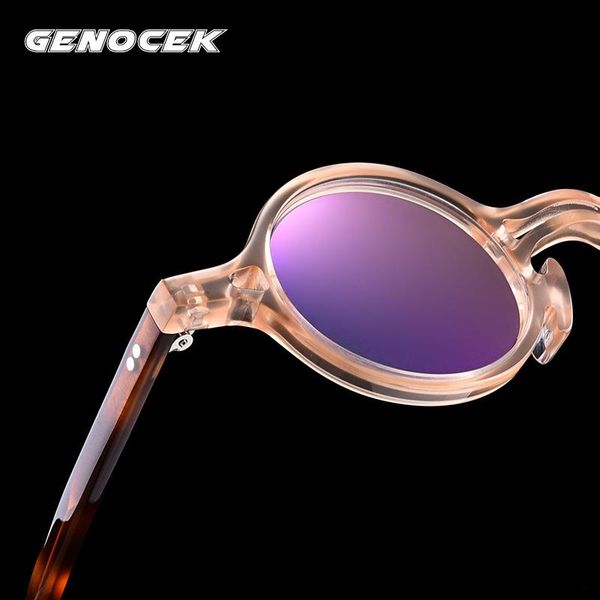 

fashion sunglasses frames acetate small round glasses frame men women vintage optical myopia handmade eyeglasses retro eyewear, Black