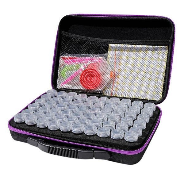 

convenient tool bags for household outdoor supplies large capacity 60 grid diamond painting storage bag professional accessories