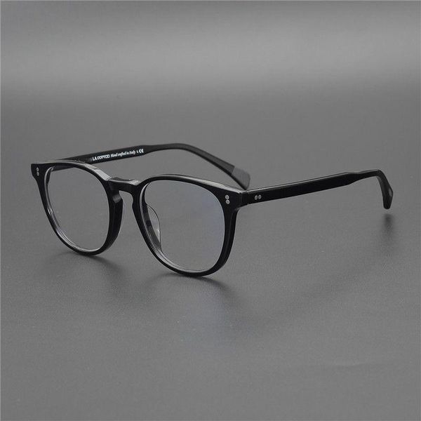 

fashion sunglasses frames ov5298 vintage acetate oval optical eyeglass frame men and women prescription glasses for reading retro eyewear, Black