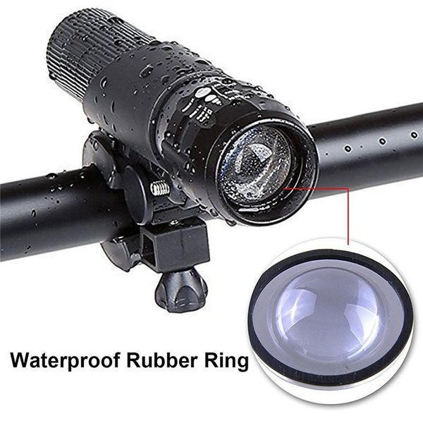 

bike lights 7w q5 led 2000lm aluminum waterproof ip6 battery with holder front cycling bicycle lamps lantern