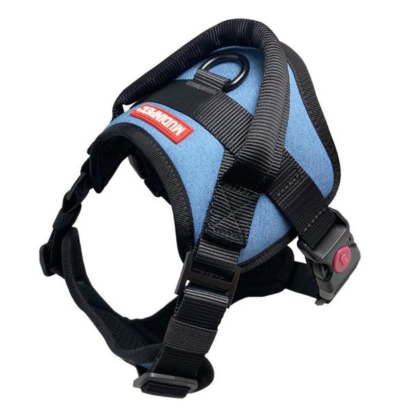 

dog collars & leashes no pull choke adjustable vest,pet harness with 2 metal rings easy control for walking hiking, durable, breathable