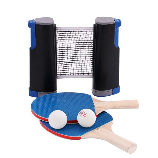 

table tennis raquets pong sets ball 1.7m net racket paddles pingpong training accessories indoor sports exercise