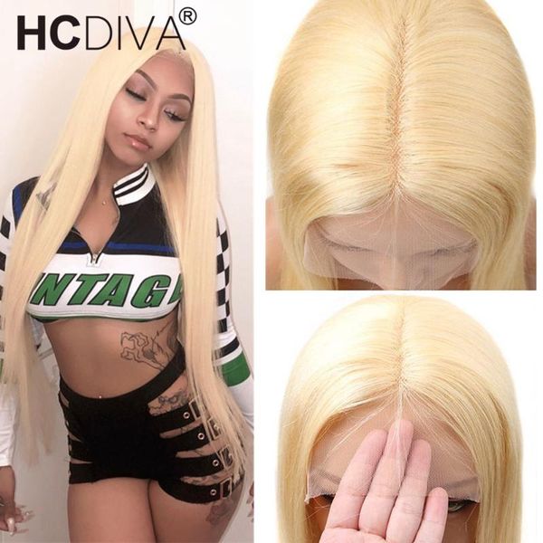 

lace wigs transparent frontal 613 blonde front human hair brazilian straight 13x4 with baby 150% density, Black;brown