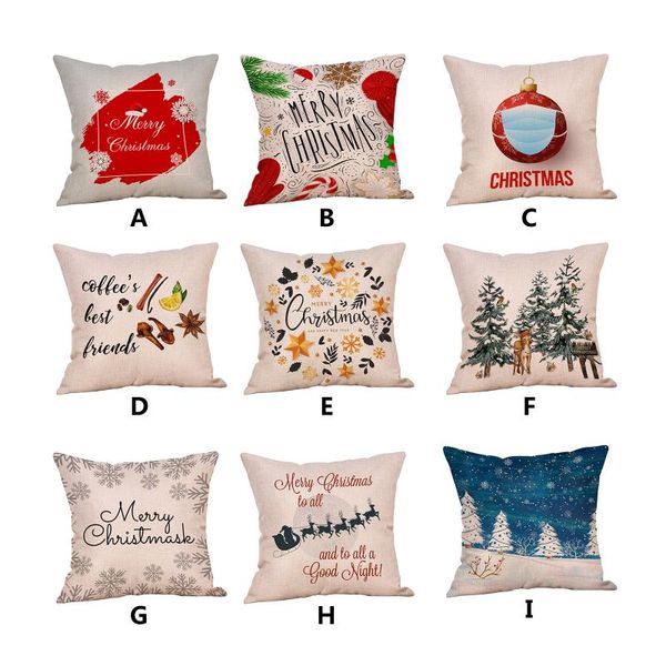 

cushion/decorative pillow christmas letter pattern sofa office car decorative cartoons pillowcase peach skin covers home living room decor#4