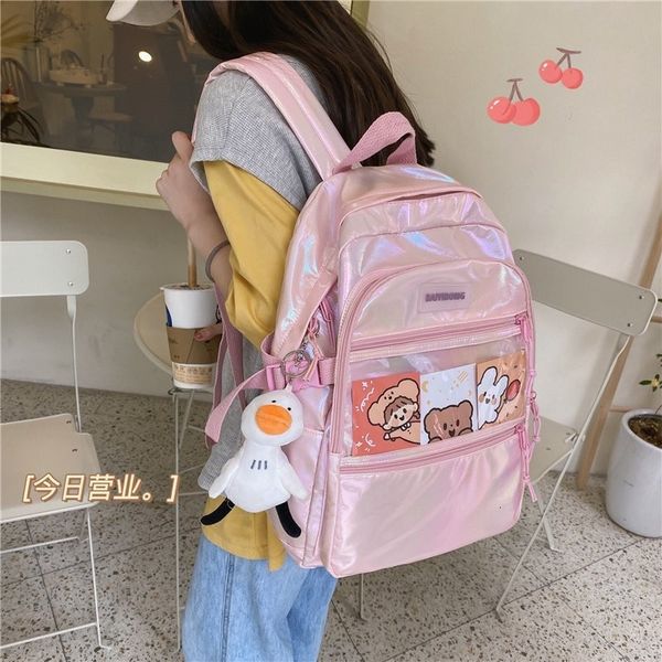 

backpack female kawaii backpack, high-capacity, cartoon pattern, school pockets 33gw