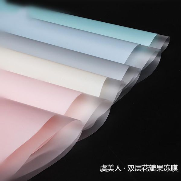 

jelly film half transparent floral wrapping paper plastic waterproof gift material other arts and crafts