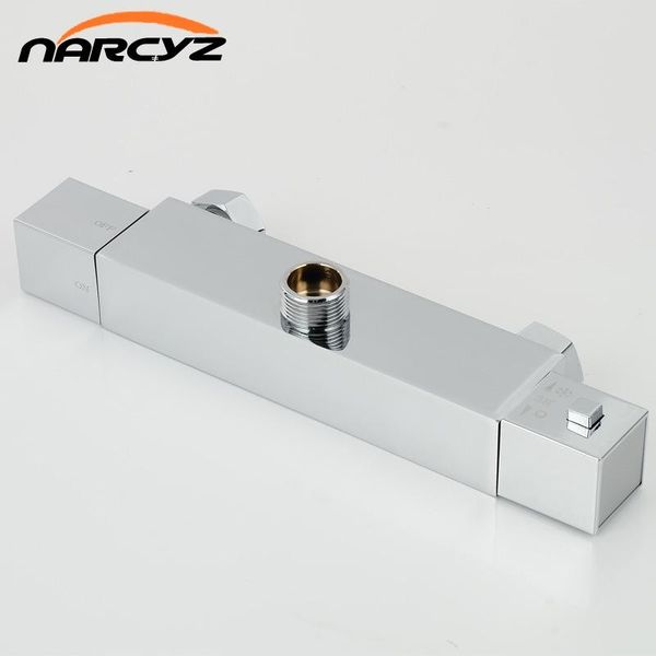 

selling bathroom brass thermostatic temperature control wall mounted faucet mixer tap al-890 shower sets